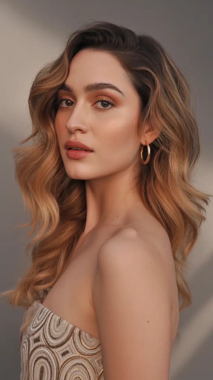 cute winter hairstyles easy Golden Waves Elegance