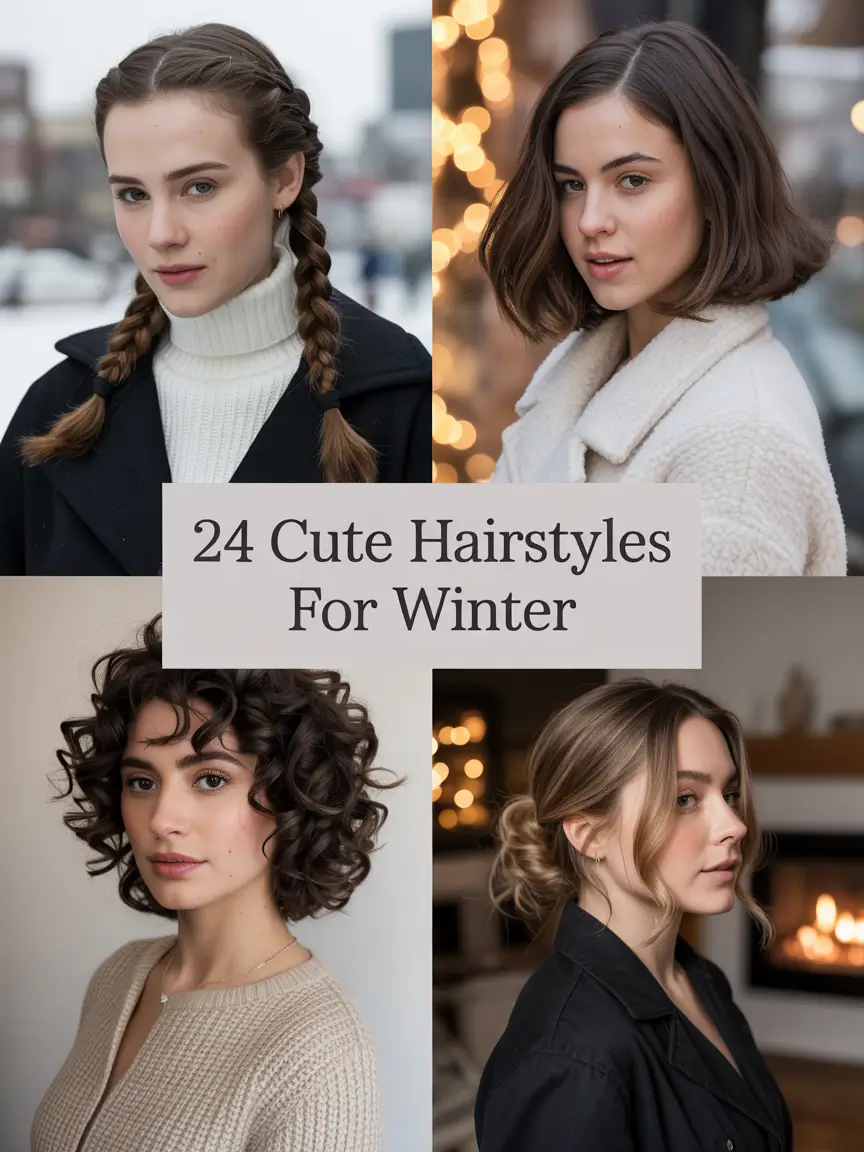 Cute Hairstyles for Winter 2025 / 2026: Cozy, Trendy & Totally Wearable Looks