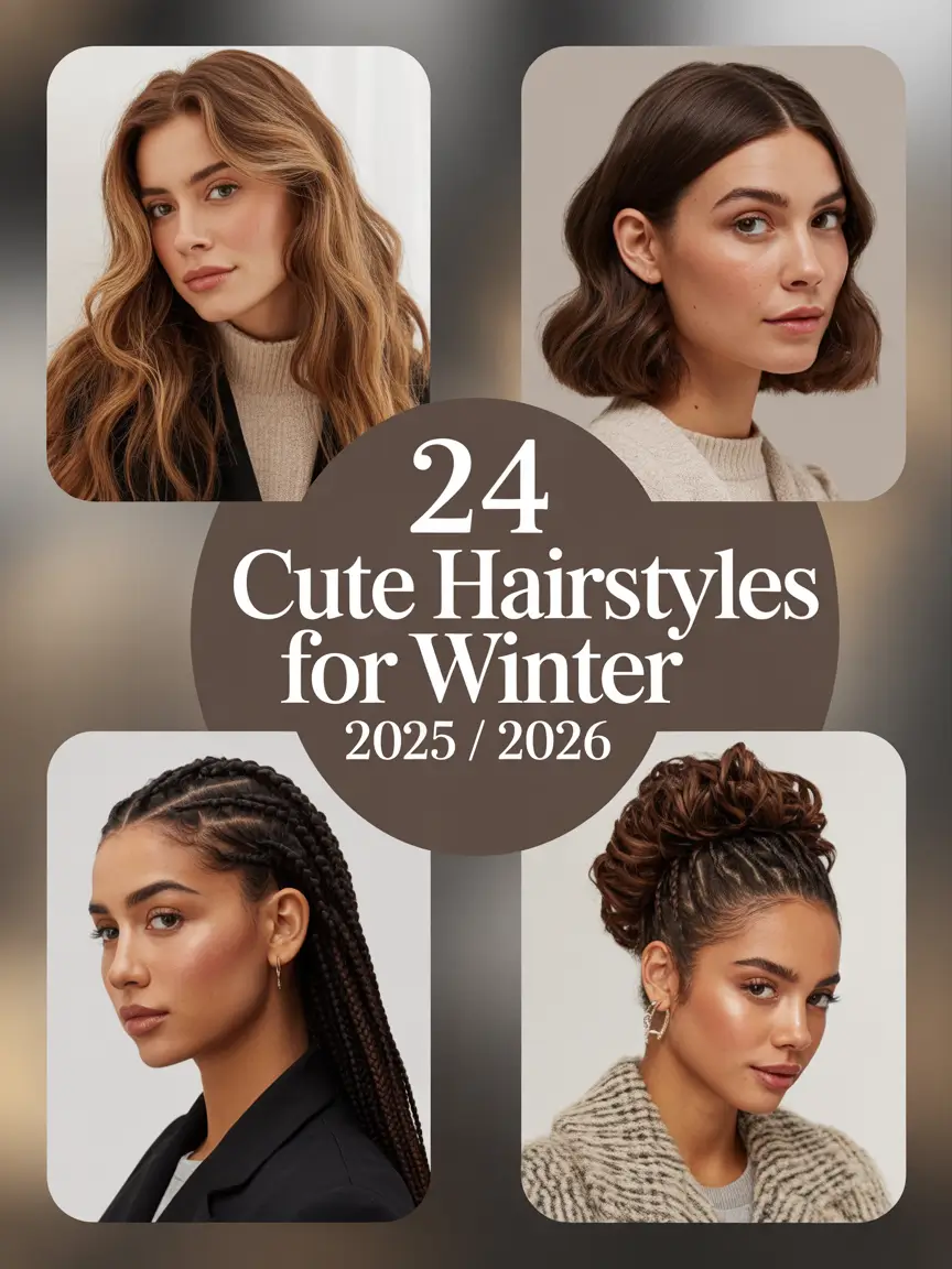 Cute Hairstyles for Winter 2025 / 2026: Cozy, Trendy & Totally Wearable Looks