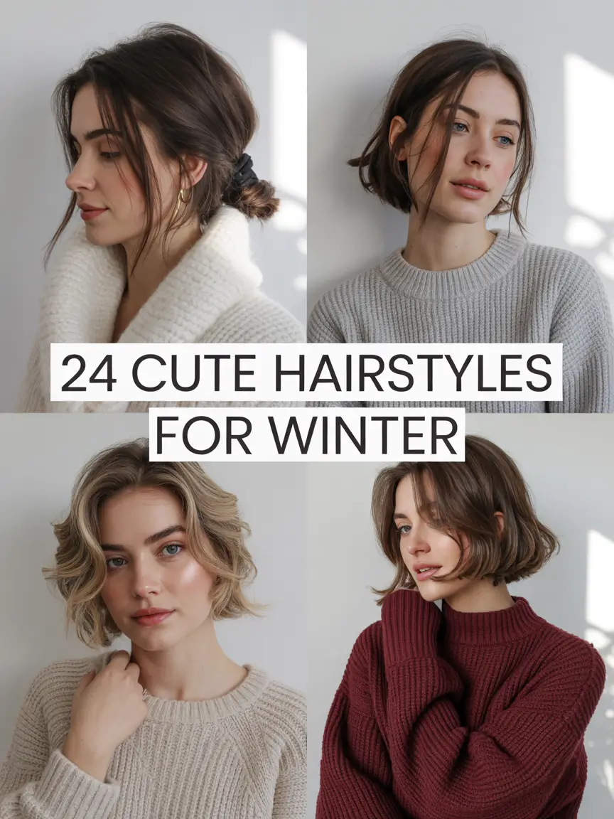 Cute Hairstyles for Winter 2025 / 2026: Cozy, Trendy & Totally Wearable Looks