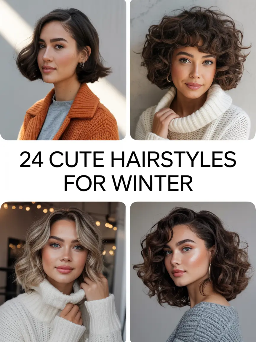 Cute Hairstyles for Winter 2025 / 2026: Cozy, Trendy & Totally Wearable Looks