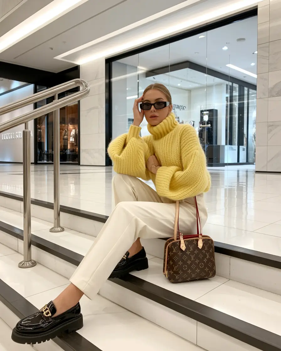 cute outfits winter Sunny Luxe Bold Confidence in a Pop of Yellow