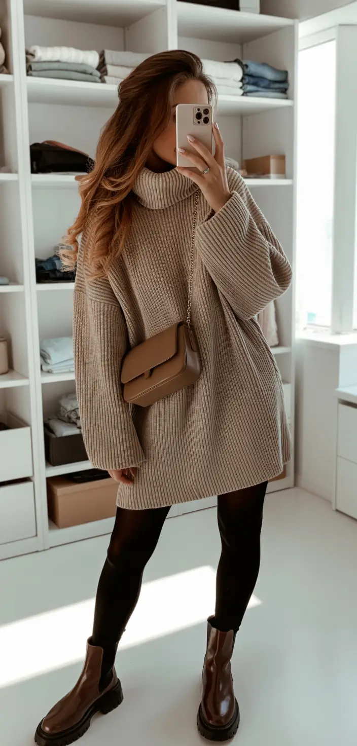 cute outfits 2026 Chunky Knit Energy