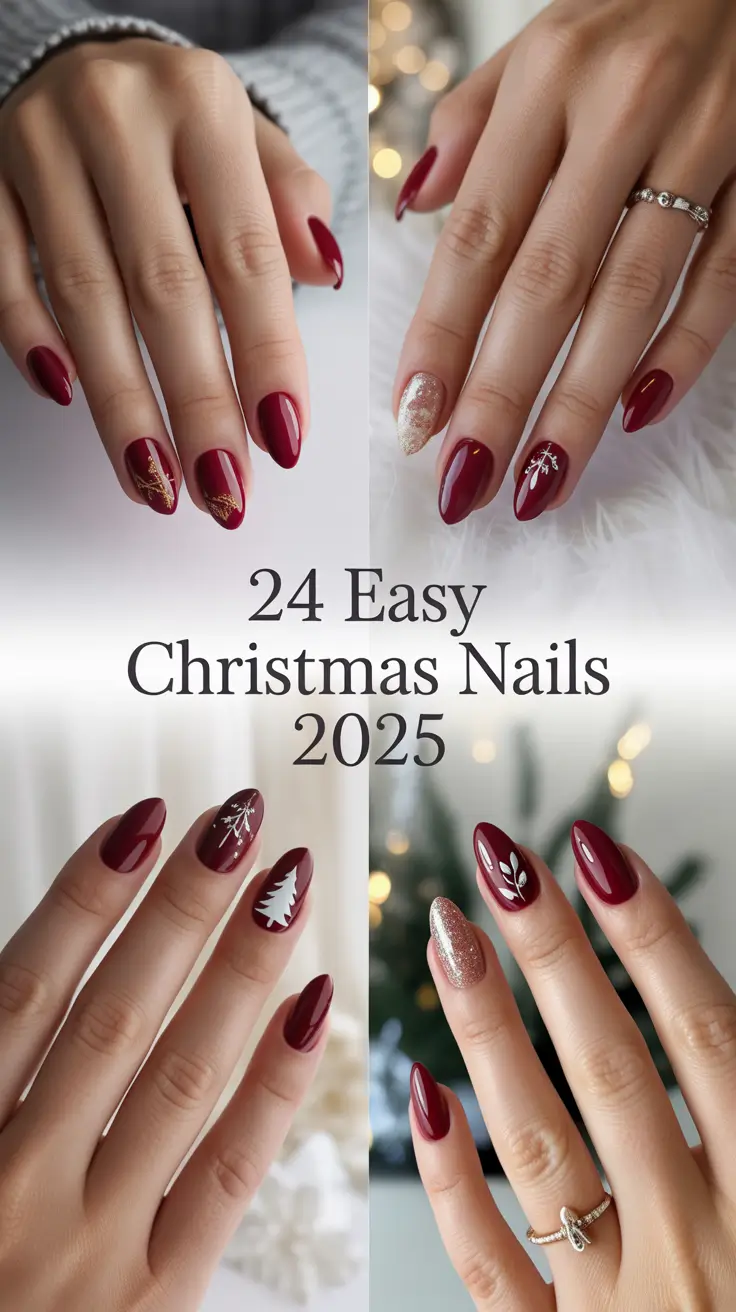 Easy Christmas Nails 2025: Simple, Chic & Festive Designs to Try This Holiday Season