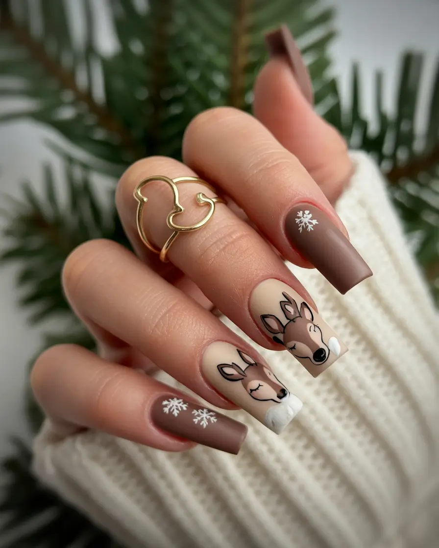 nail color for december 2025 Woodland Reindeer Charm