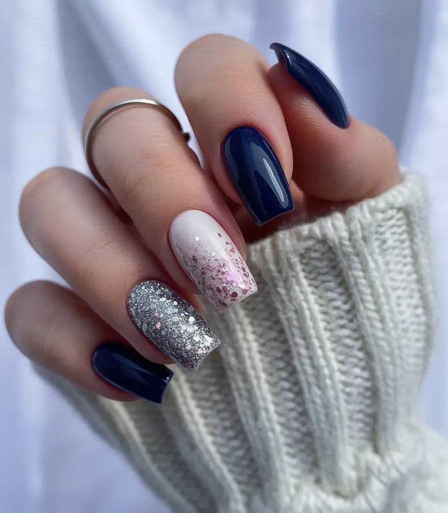 nail color for december wedding Midnight Frost