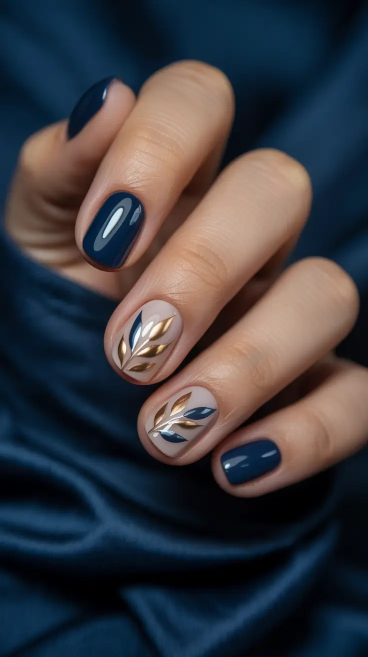 nail color inspo fall 2025 Midnight Laurel