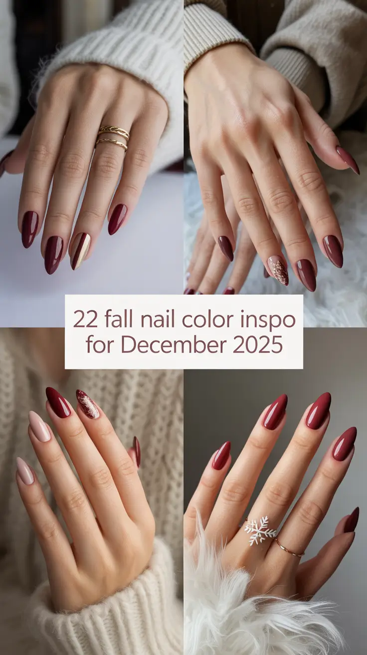 Fall Nail Color Inspo for December 2025: Cozy, Chic & Totally Wearable Trends