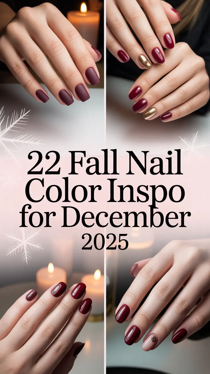 Fall Nail Color Inspo for December 2025: Cozy, Chic & Totally Wearable Trends
