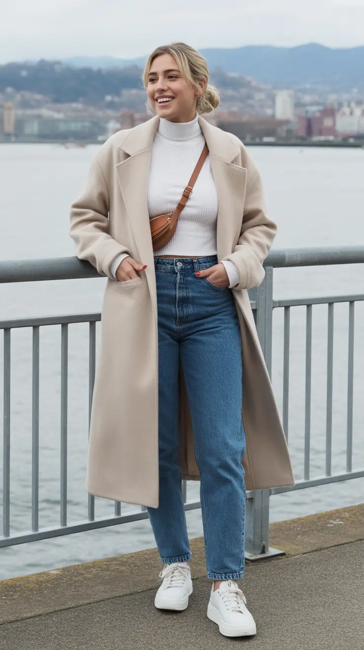 fall outfits ideas with jeans winter neutral