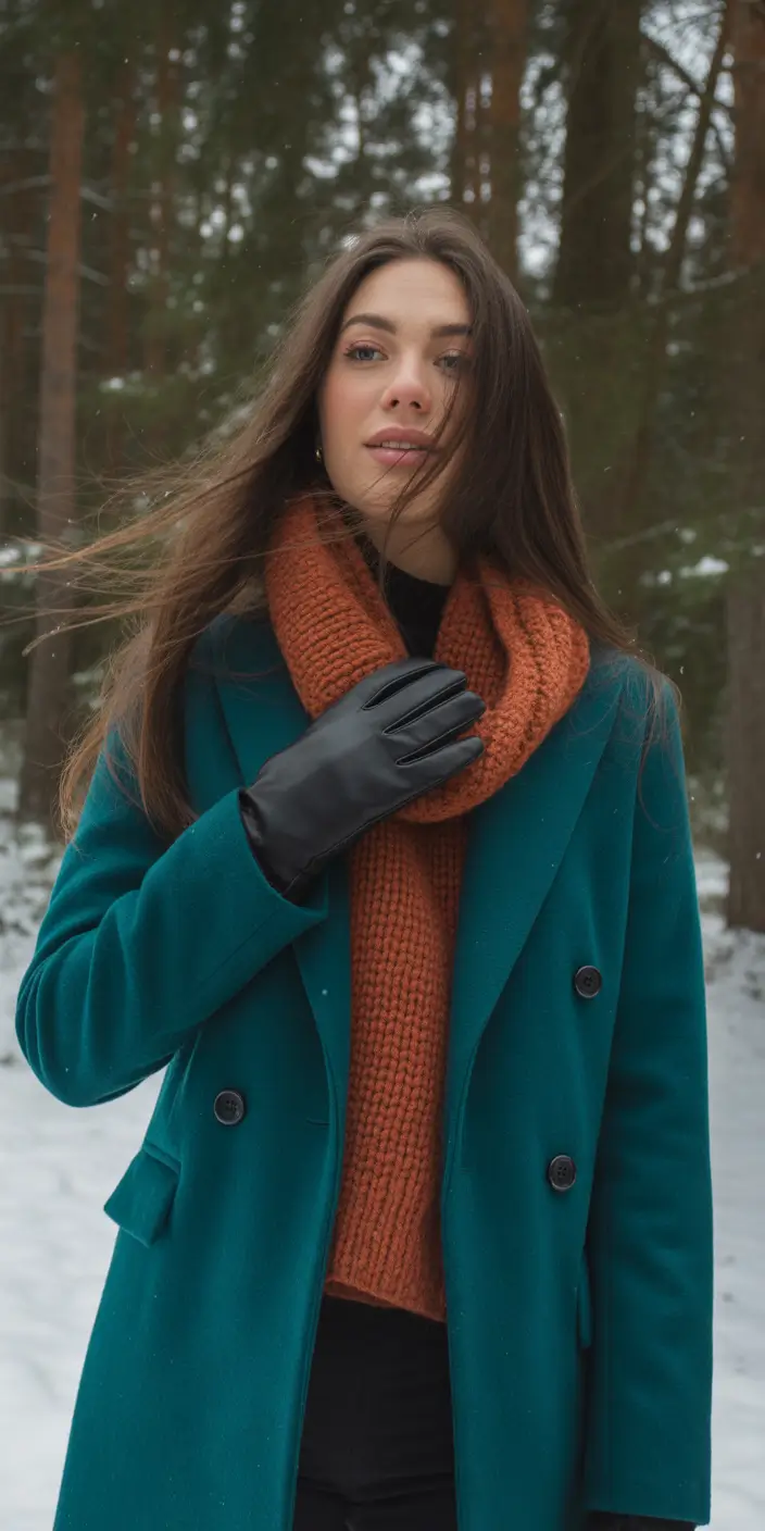 fall outfits ideas women forest color coat