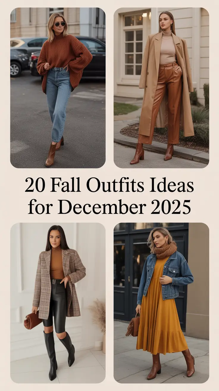 Fall Outfits Ideas for December 2025: Cozy, Chic & Effortless Looks to Try This Season