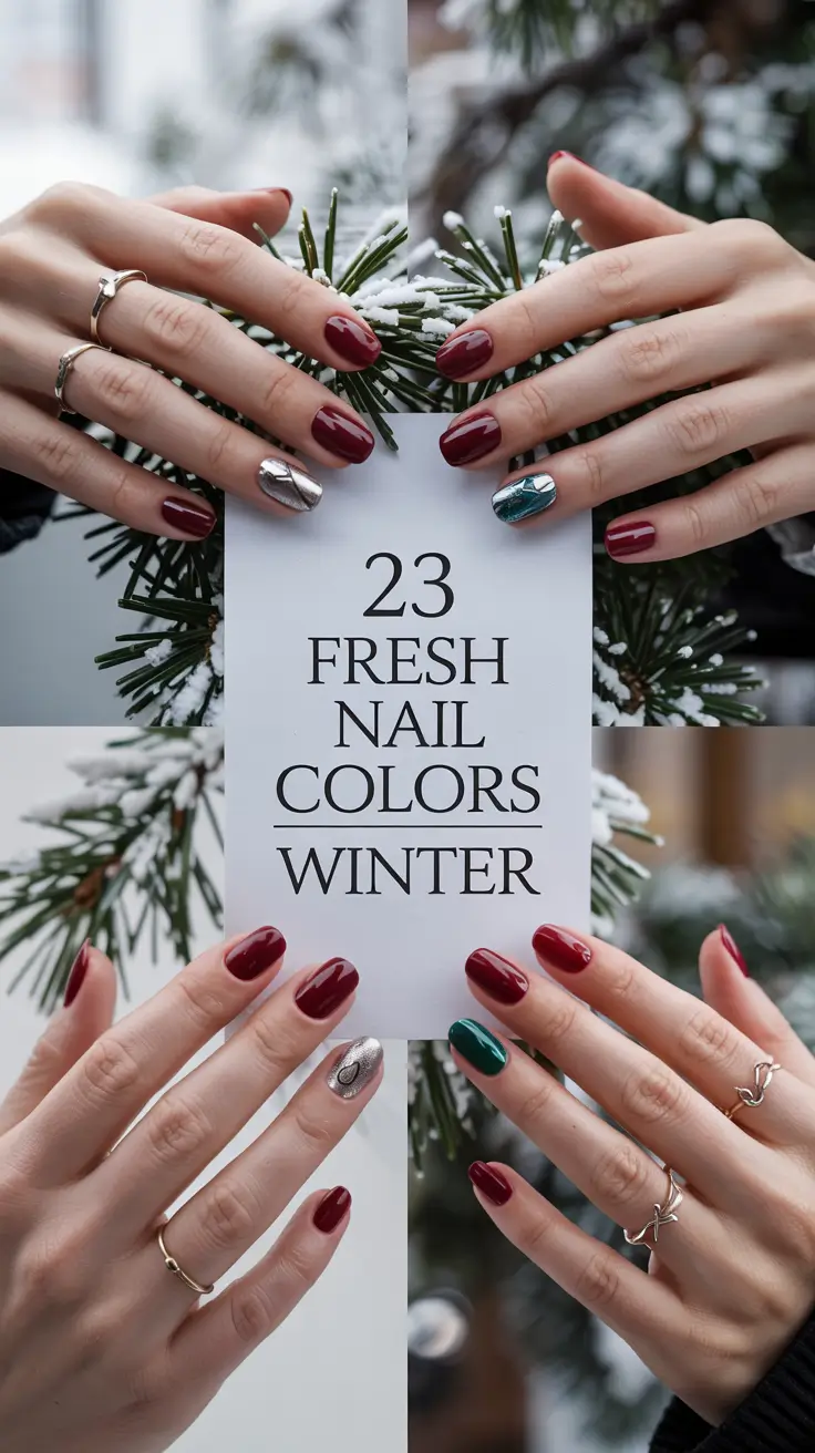 Fresh Nail Colors Winter 2025–2026: Cute Gel & Acrylic Designs You’ll Fall in Love With