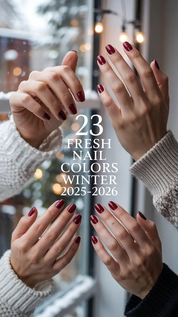 Fresh Nail Colors Winter 2025–2026: Cute Gel & Acrylic Designs You’ll Fall in Love With