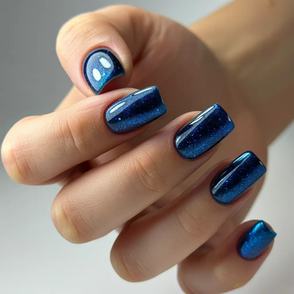 christmas-gel-nails-designs-Midnight-Blue-Velvet
