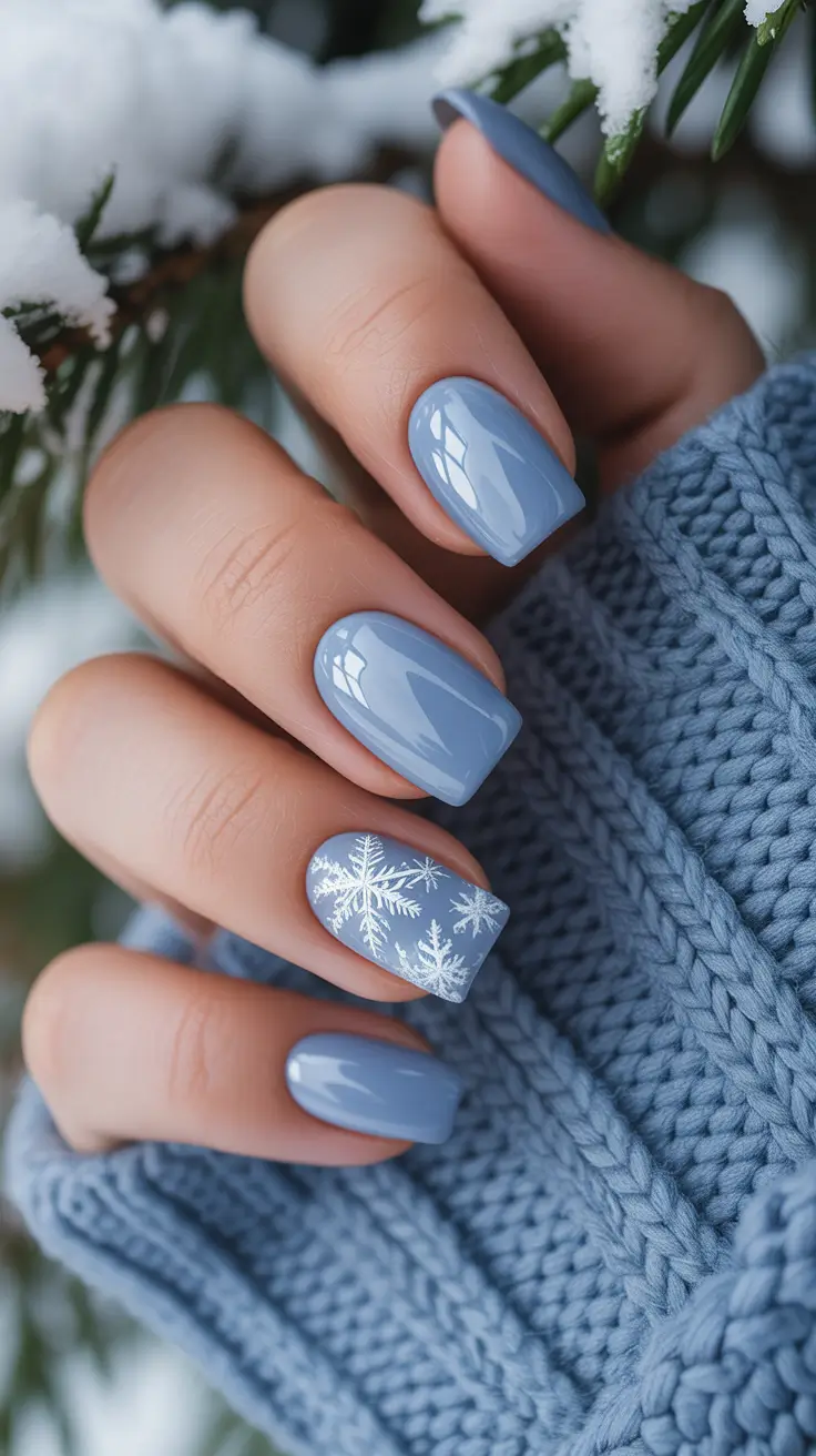 christmas-gel-nails-designs-Frozen-Morning-Blue