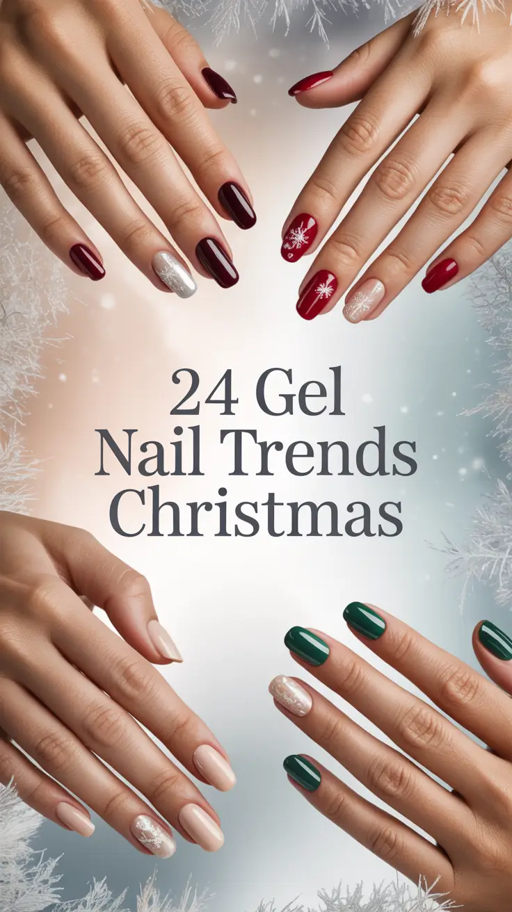 Gel Nail Trends Christmas 2025: Classy, Cute & Glittery Holiday Designs Inspo