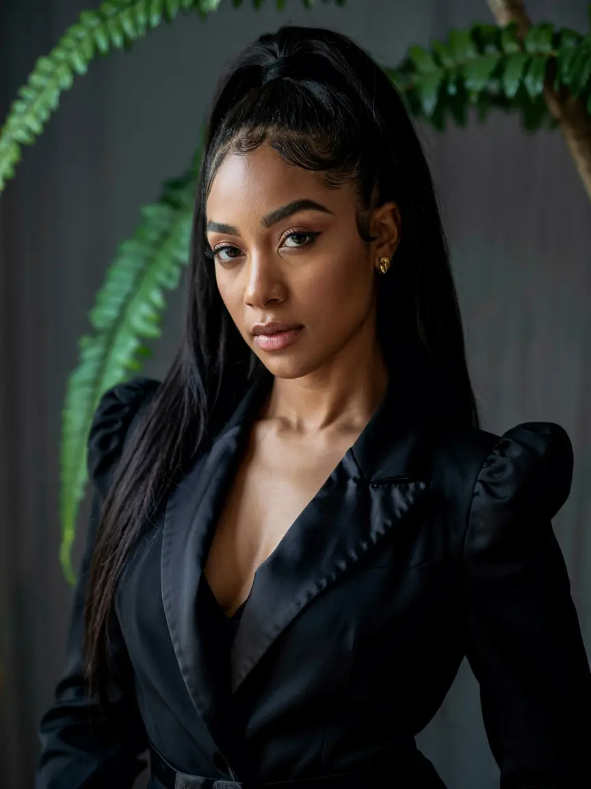 winter hairstyles for black women weave High Sleek Ponytail