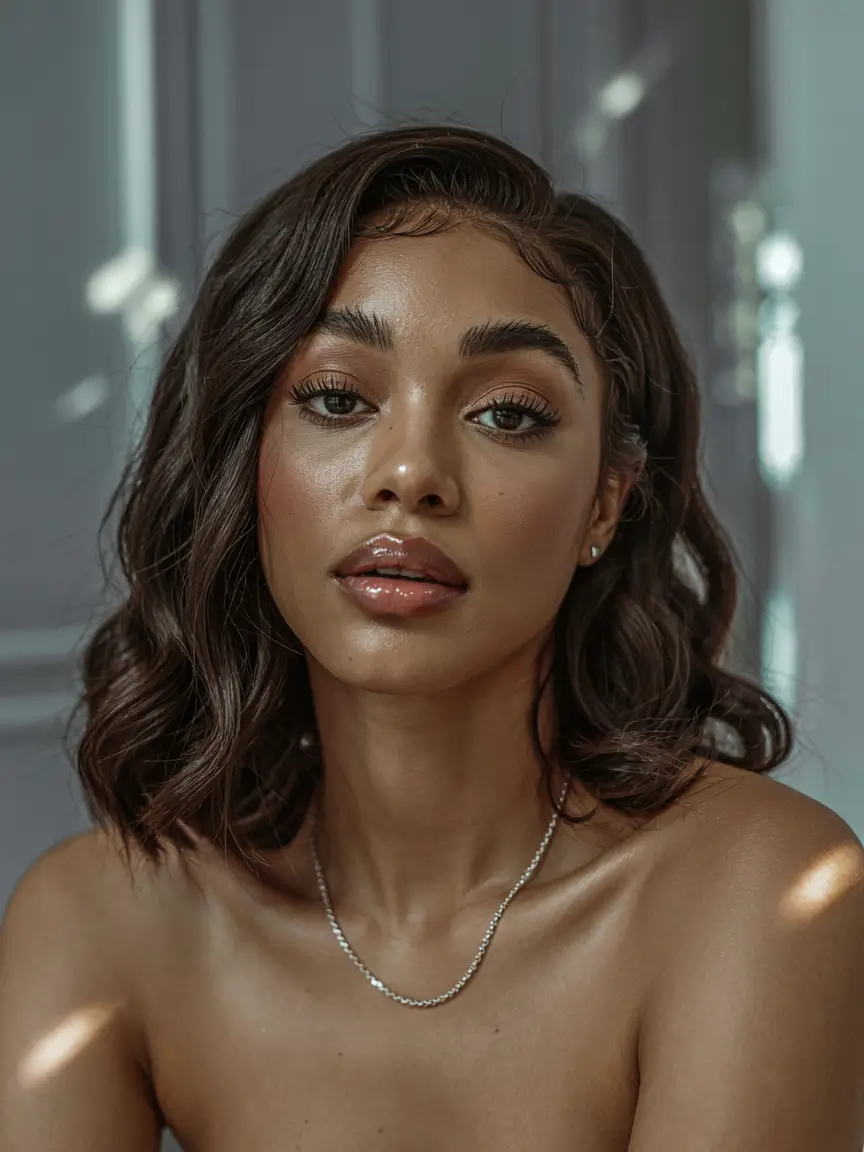 hairstyles-for-black-women-natural-Soft-Winter-Waves-with-Side-Elegance