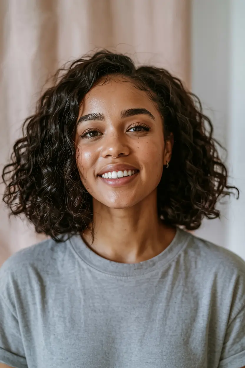 hairstyles-for-black-women-natural-hair-Curly-Bob-with-Playful-Bounce