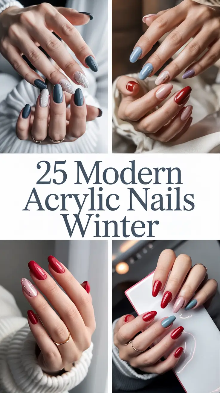 Modern Acrylic Nails Winter 2025–2026: Elegant Ideas and Inspo for Every Style