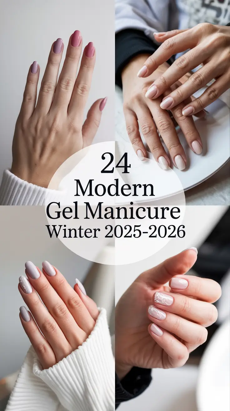 Modern Gel Manicure Winter 2025–2026: Chic Colors, Simple Designs & Inspo for the Season