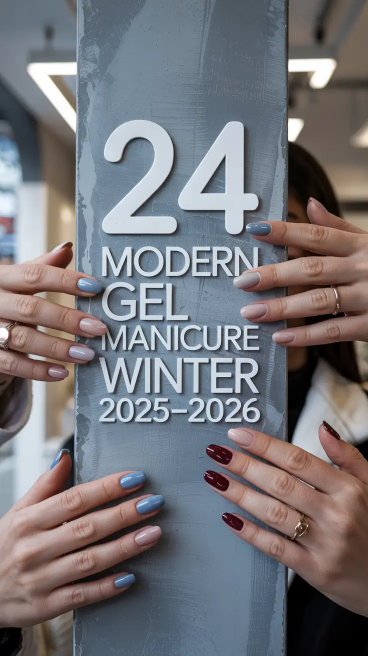 Modern Gel Manicure Winter 2025–2026: Chic Colors, Simple Designs & Inspo for the Season