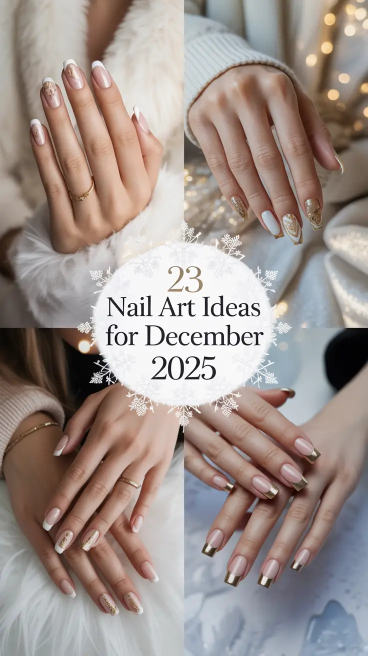 Nail Art Ideas for December 2025: Elegant Winter & Christmas Manicure Inspiration