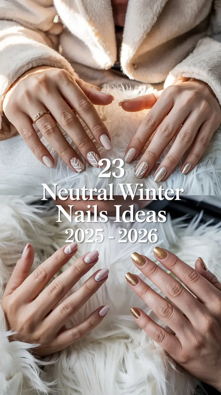 Neutral Winter Nails Ideas 2025 – 2026: Soft, Chic & Cozy Manicure Trends You’ll Fall in Love With