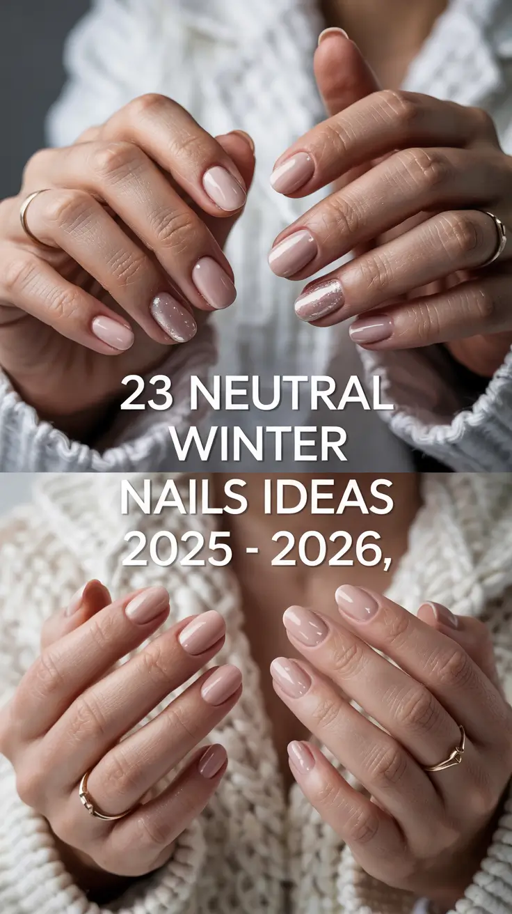 Neutral Winter Nails Ideas 2025 – 2026: Soft, Chic & Cozy Manicure Trends You’ll Fall in Love With
