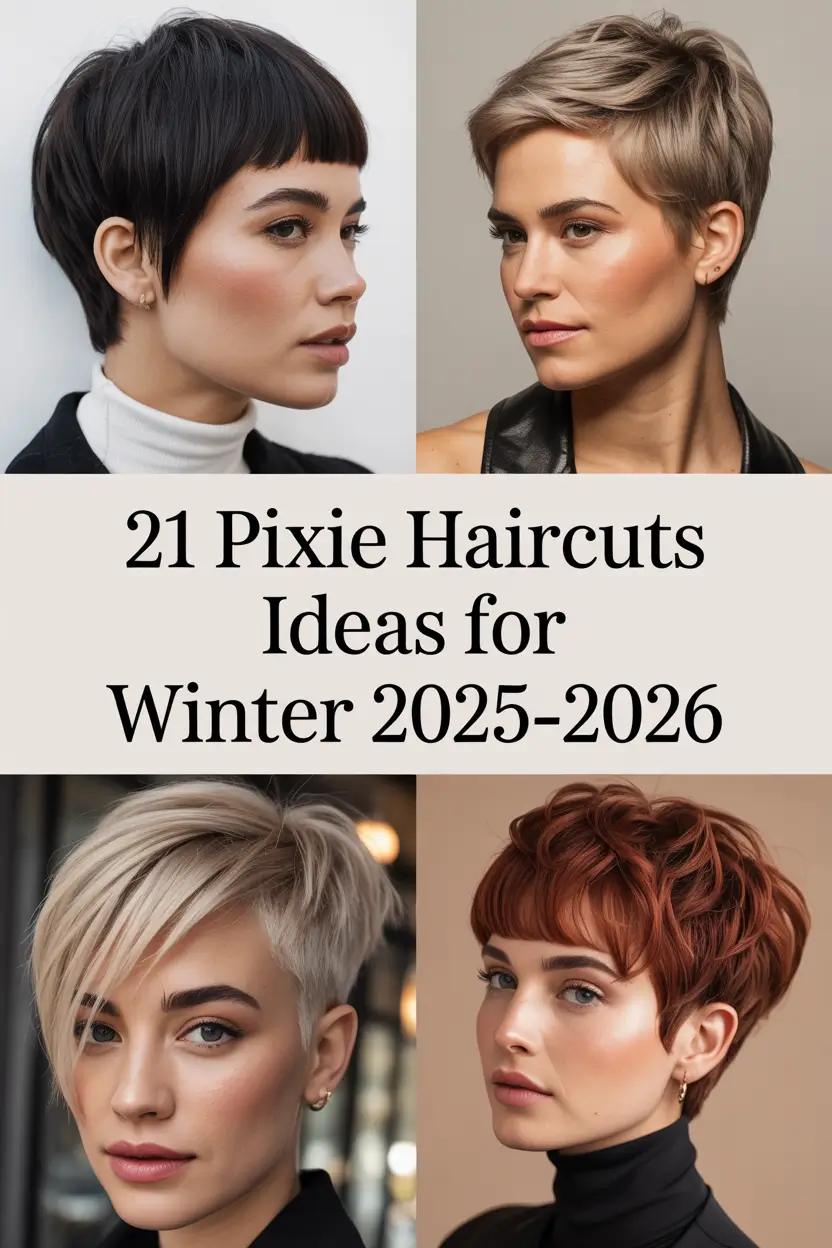 Pixie Haircuts Ideas for Winter 2025–2026: Fresh Styles for Women