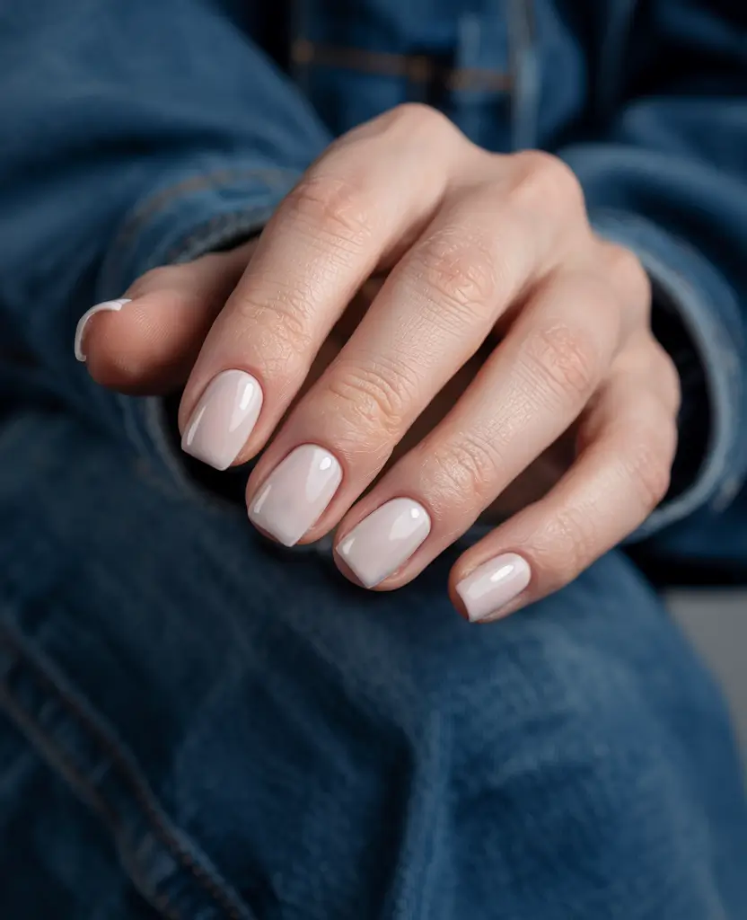 short winter nails ideas Vanilla Cream Simplicity
