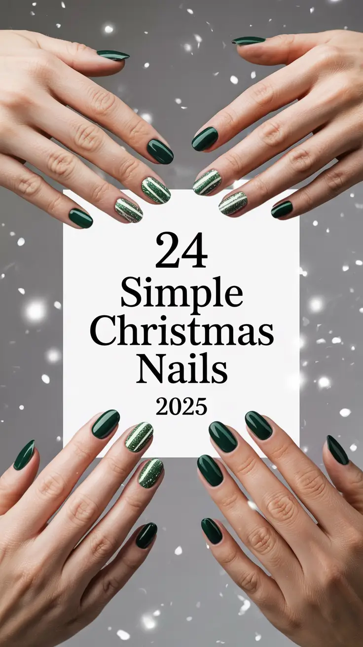 Simple Christmas Nails 2025: Cute Winter Designs, Easy Ideas & Holiday Inspo