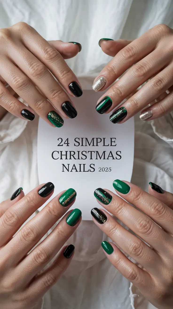 Simple Christmas Nails 2025: Cute Winter Designs, Easy Ideas & Holiday Inspo
