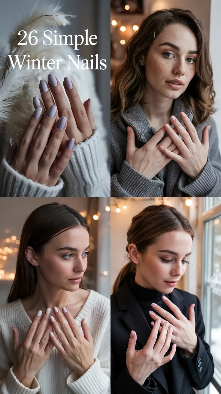 Simple Winter Nails 2025–2026: Chic, Easy & Inspiring Cold-Season Designs