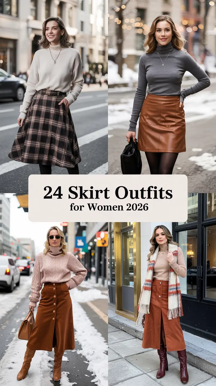 Skirt Outfits for Women 2026: Chic Fall and Winter Looks You’ll Want to Try This Season