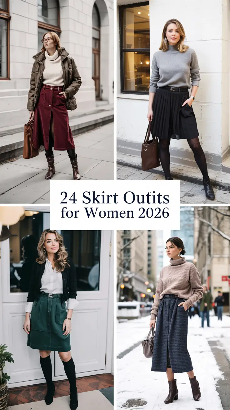 Skirt Outfits for Women 2026: Chic Fall and Winter Looks You’ll Want to Try This Season