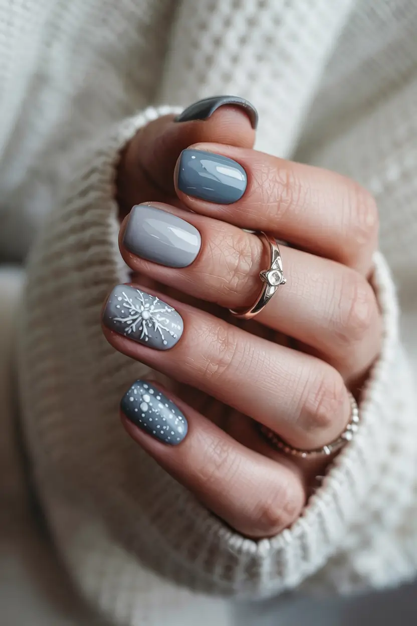 winter-nails-ideas-blue-powder-blue-frost