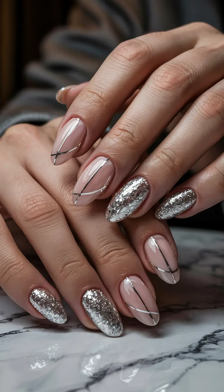 winter-nails-ideas-2025-silver-veil-chic