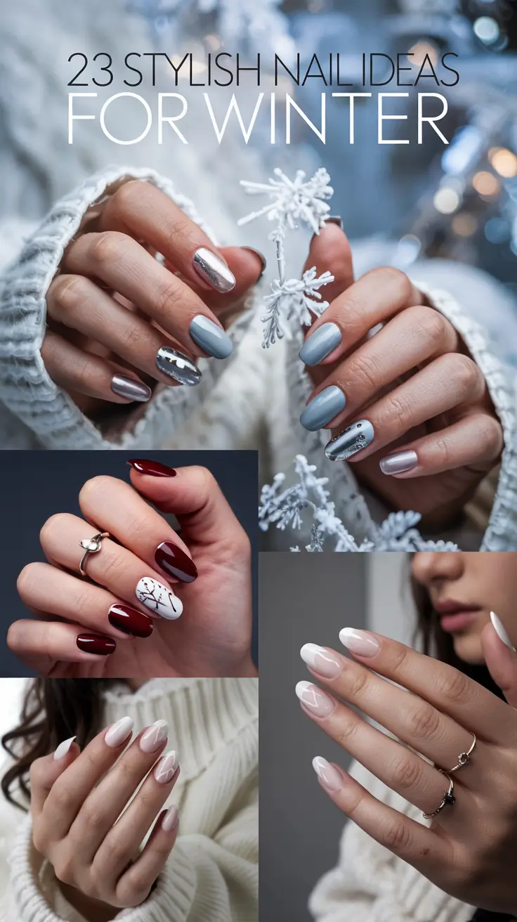 Stylish Nail Ideas for Winter 2025–2026: Classy, Cute & Elegant Winter Nail Designs You’ll Love