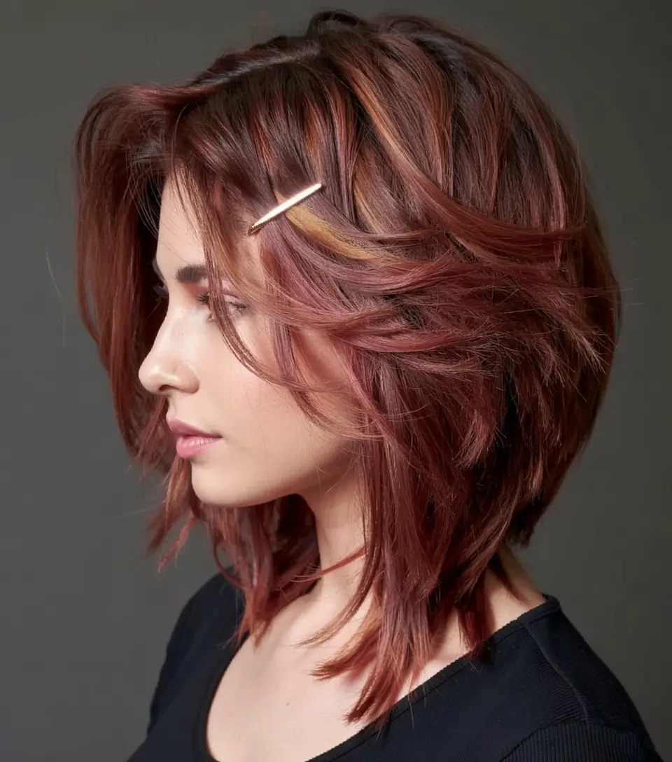 short-winter-haircuts-for-women-layered-copper-lob
