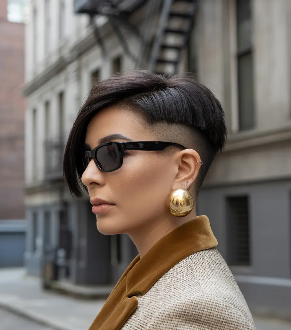 short winter haircuts for women Urban Undercut Revival