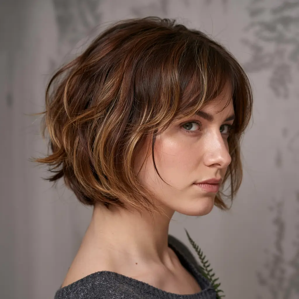 cute-short-winter-haircuts-textured-bob