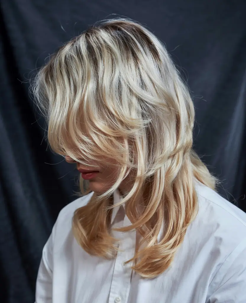 Trendy Cute Winter 2025-2026 Haircut Ideas Feathered Blonde Layers with a Lived-In Flow