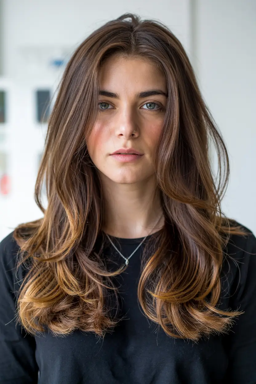 cute-winter-haircuts-for-women-golden-ombre-waves
