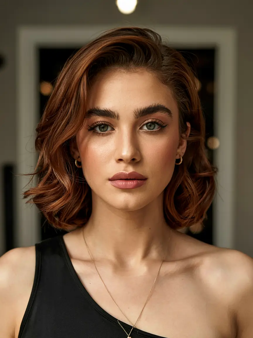 cute-winter-haircuts-for-women-copper-bob