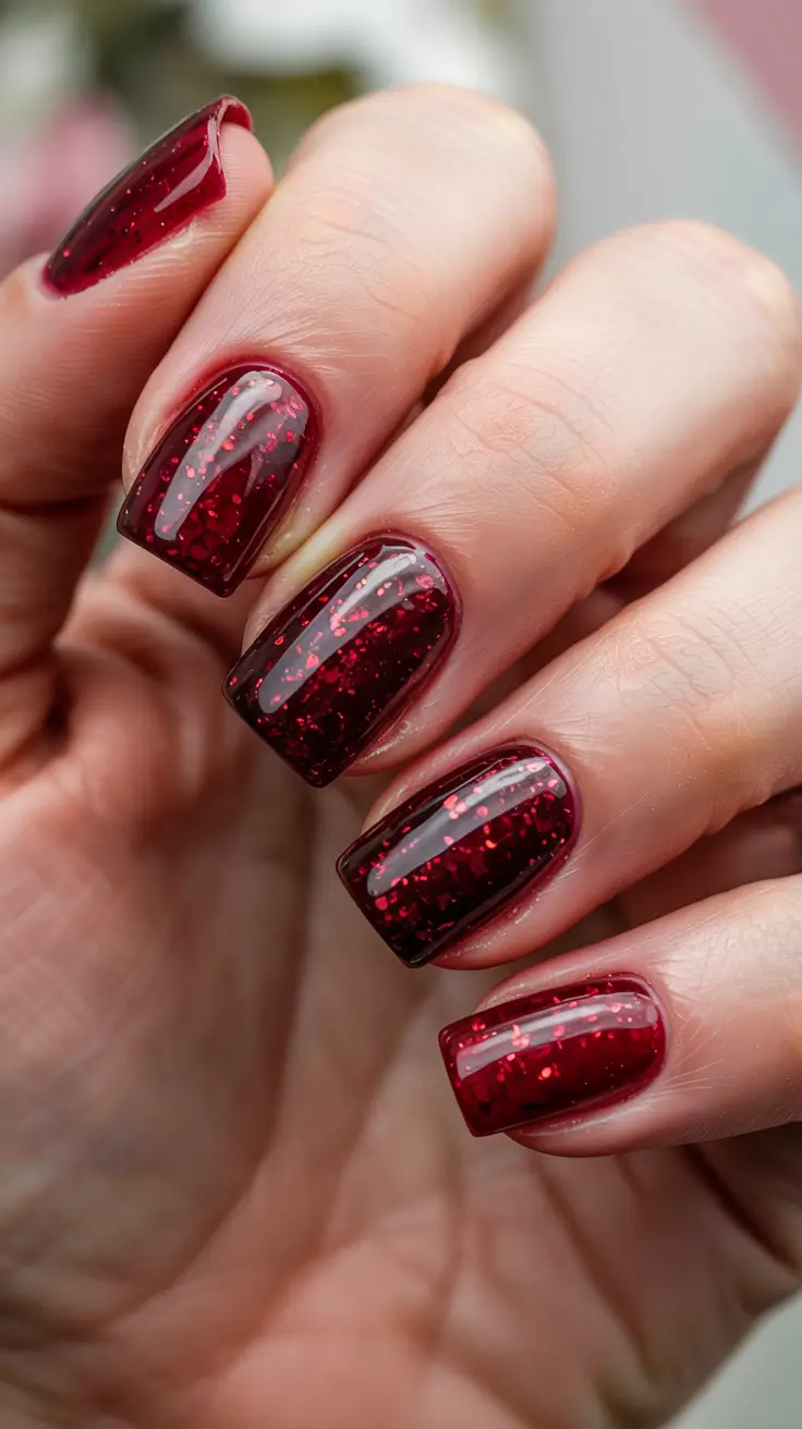 dark-winter-nail-colors-winter-Velvet-Ruby-Nights