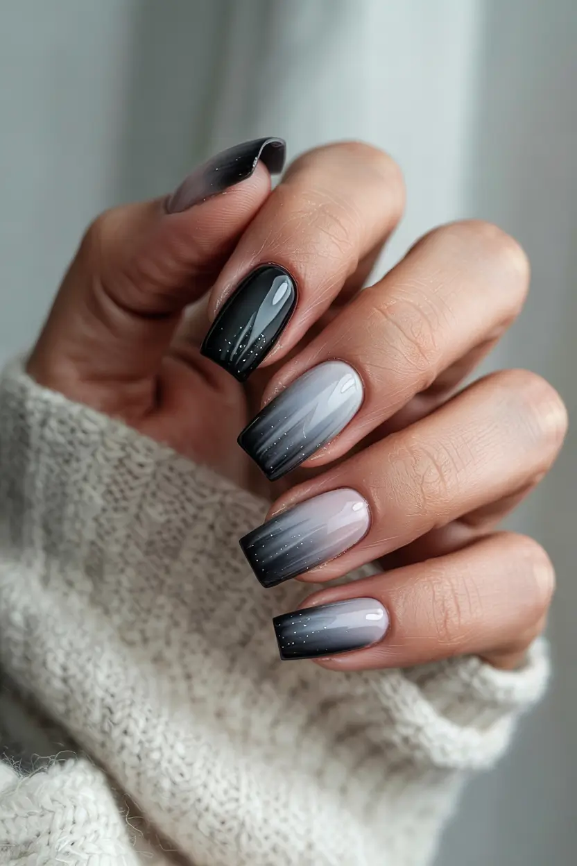 dark-winter-nail-colors-2025-Frosted-Charcoal-Ombre