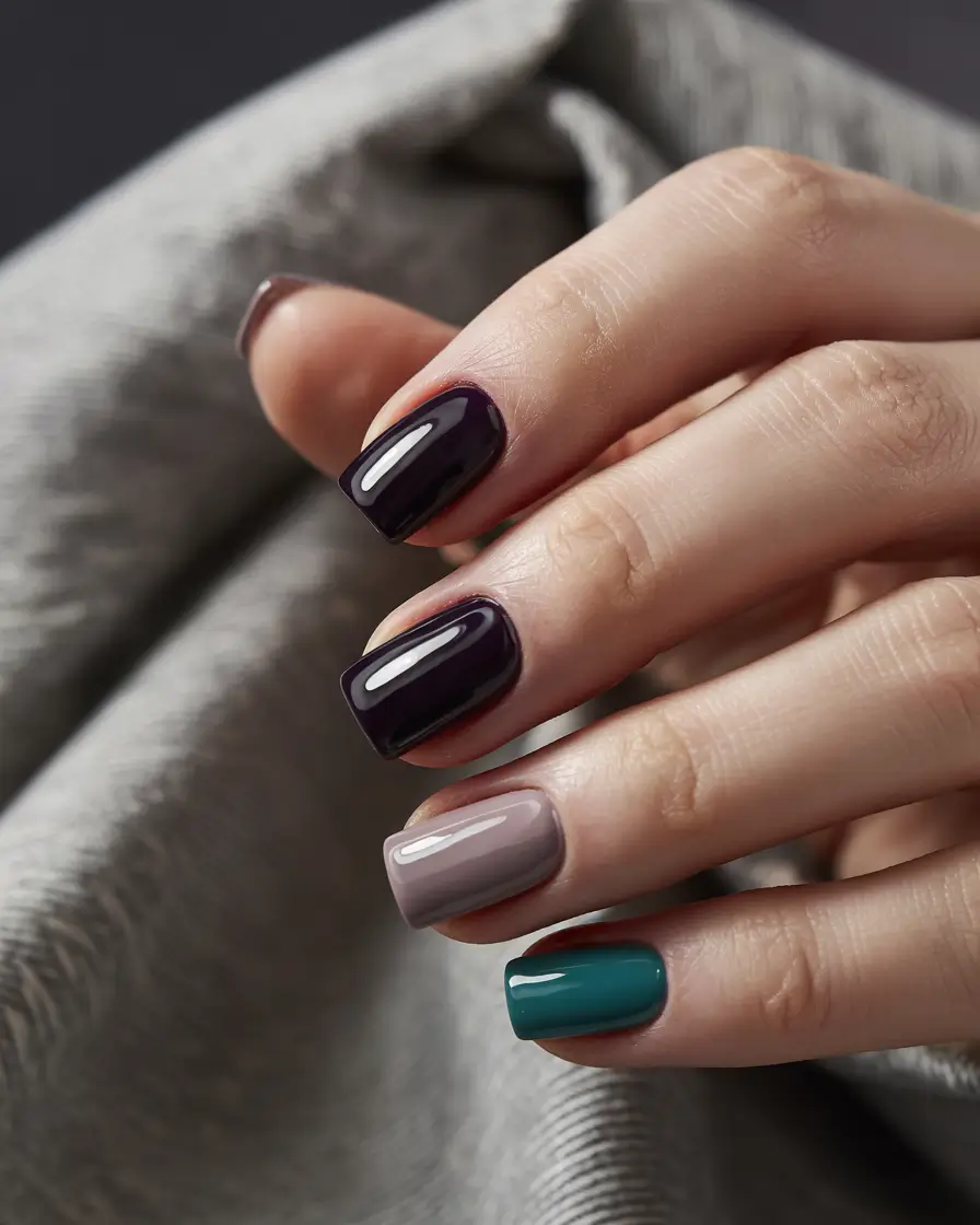 dark winter nail colors 2025 Urban Winter Palette