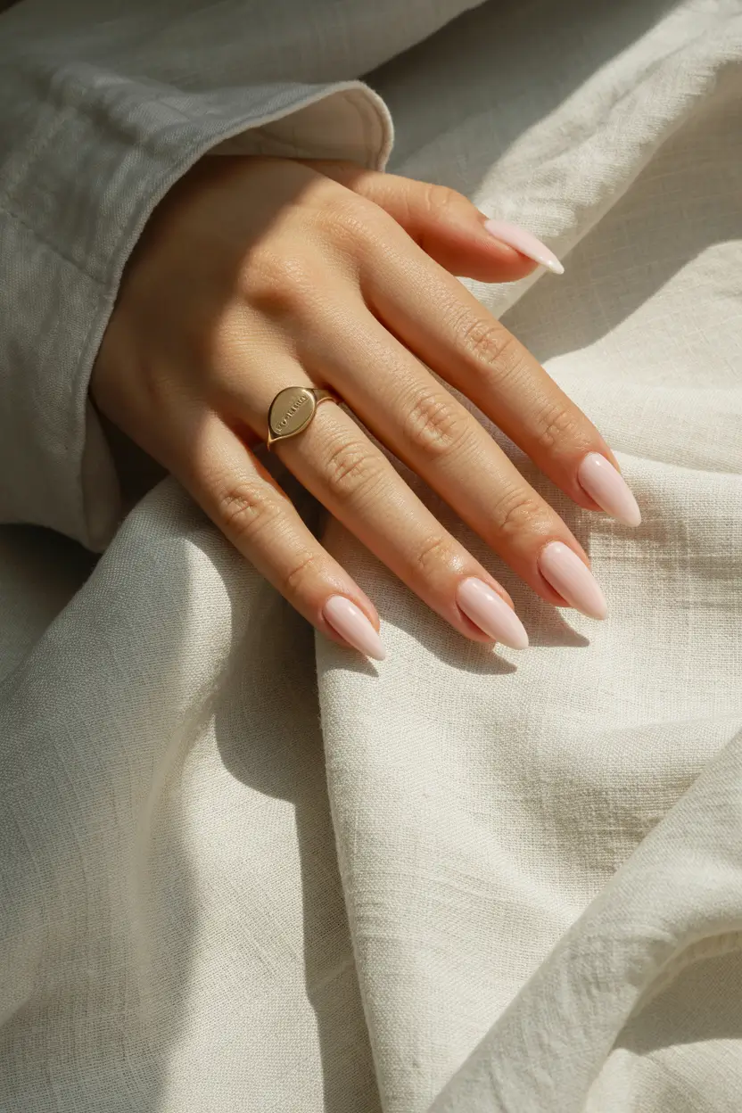 Trendy Winter Dip Nails 2025 2026 Soft Pink Whisper